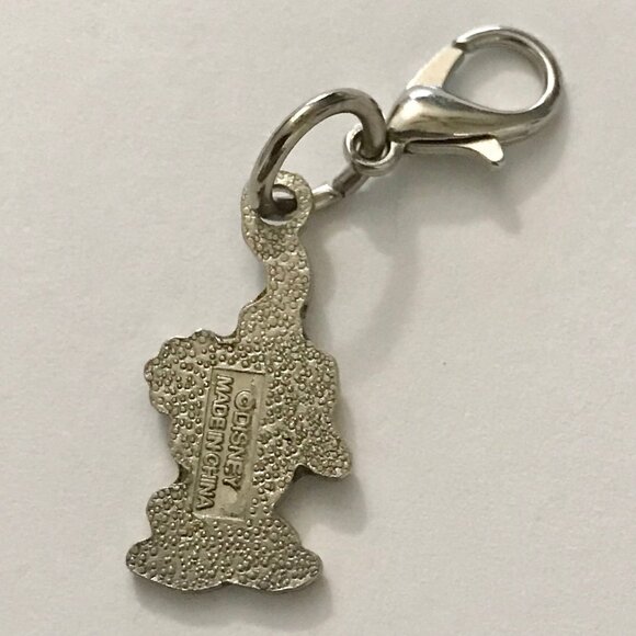 Vintage Disney Pluto Dog Clip On Charm Zipper Pull Purse Bag Signed Enamel - Picture 5 of 7